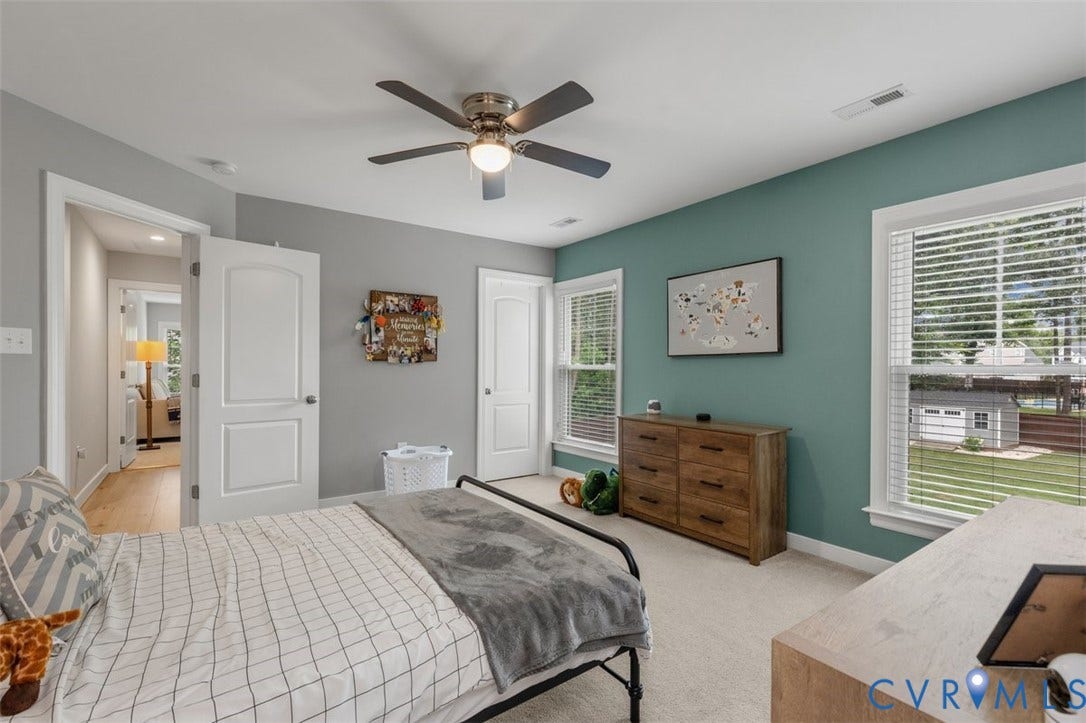 9081 Deerlake Drive, Charming, New Kent, VA 23124 3rd bedroom off Jack n Jill Bath