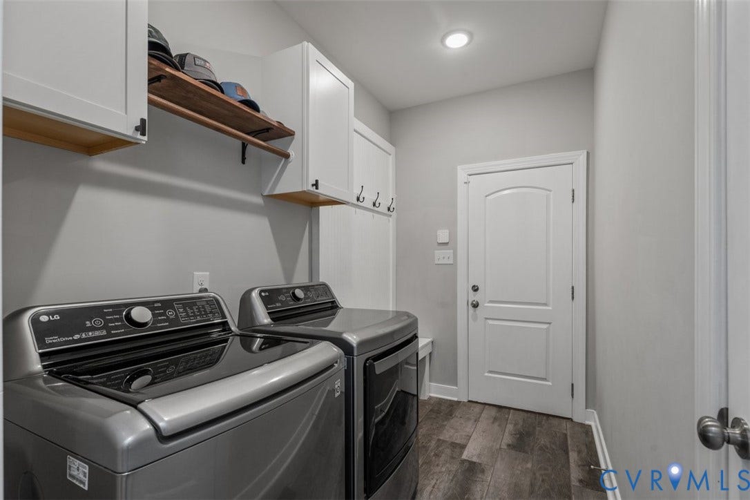 9081 Deerlake Drive, Charming, New Kent, VA 23124 Laundry Room off Garage with Drop Zone