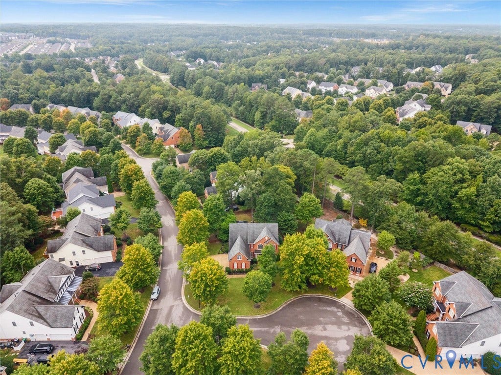 6100 Lilting Branch Way, Moseley, VA 23120 Residential neighborhood featuring mature trees and established homes