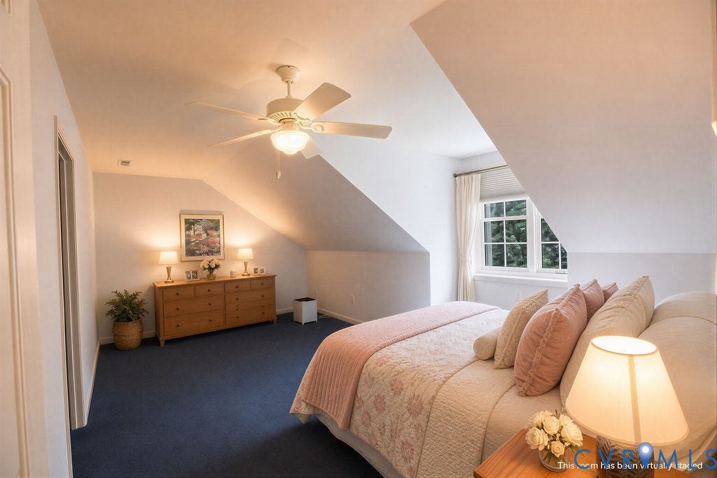 14007 Shawhan Court, Charter Colony, Midlothian, VA 23114 Sloped ceilings and a window with white trim