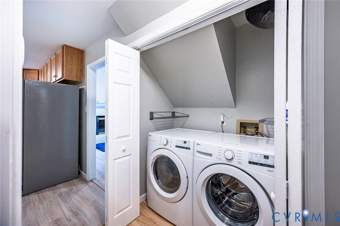 14001 Branched Antler Drive, Antler Ridge, Midlothian, VA 23112 Built-in laundry appliances within a dedicated closet