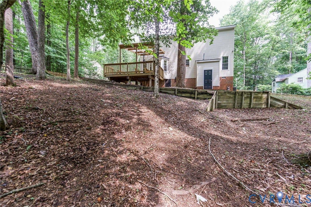 14001 Branched Antler Drive, Antler Ridge, Midlothian, VA 23112 Wooden deck with a partial covering