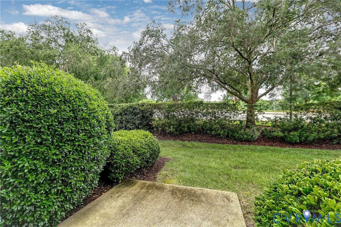4602 Twin Hickory Lake Drive, Twin Hickory, Glen Allen, VA 23059 Mature landscaped grounds featuring meticulously trimmed hedgerows, expansive lawn, and established shade trees