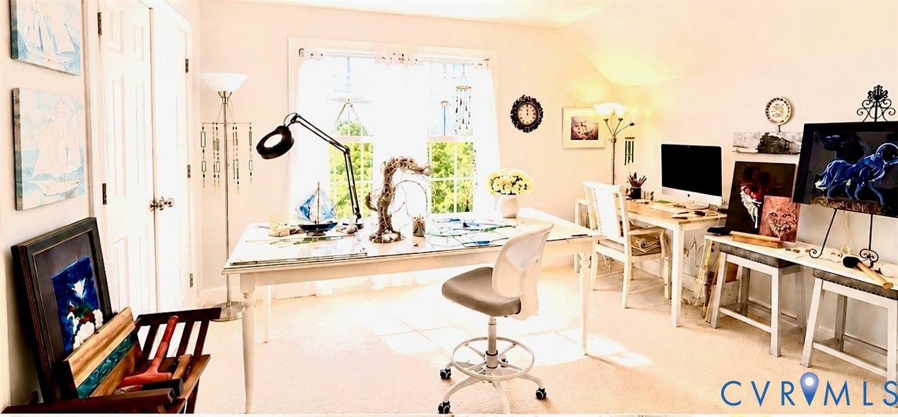 3267 Bayberry Lane, Goochland, VA 23063 Bright room with a large window, light-toned walls, and carpet flooring