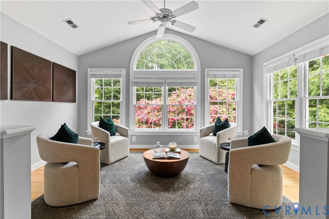 Living room attached to primary suite