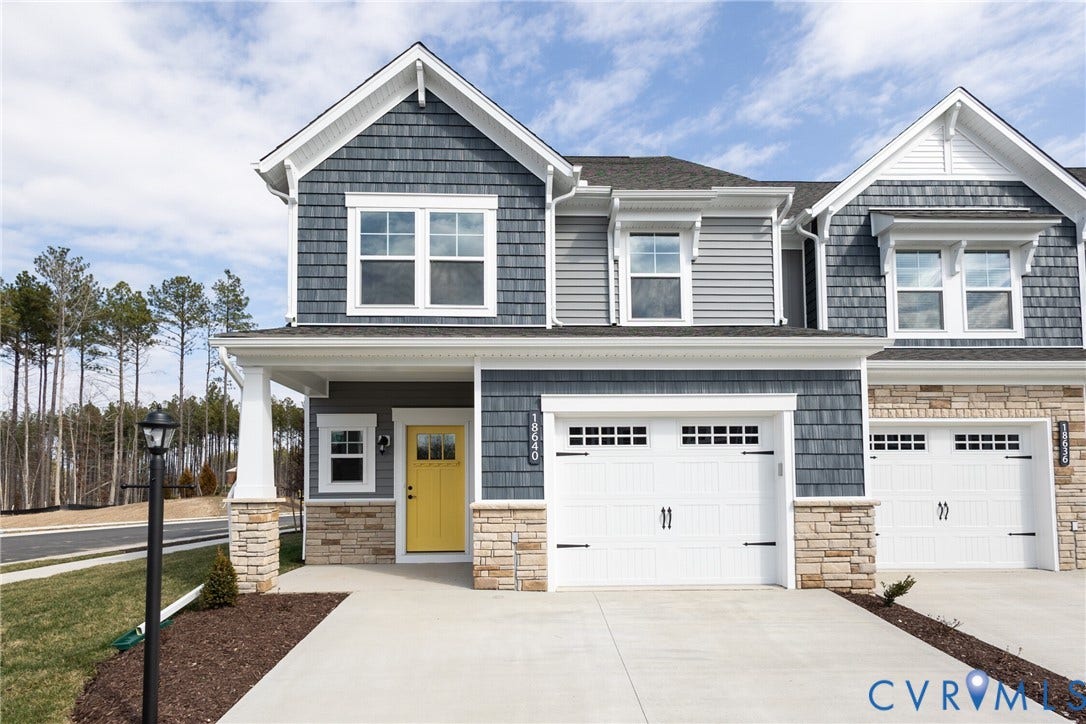 18771 Palisades Ridge, Palisades Cove, Moseley, VA 23120 Davenport A - Townhome is not built, photos are from builder's library and shown as an example only (colors, features and options will vary).