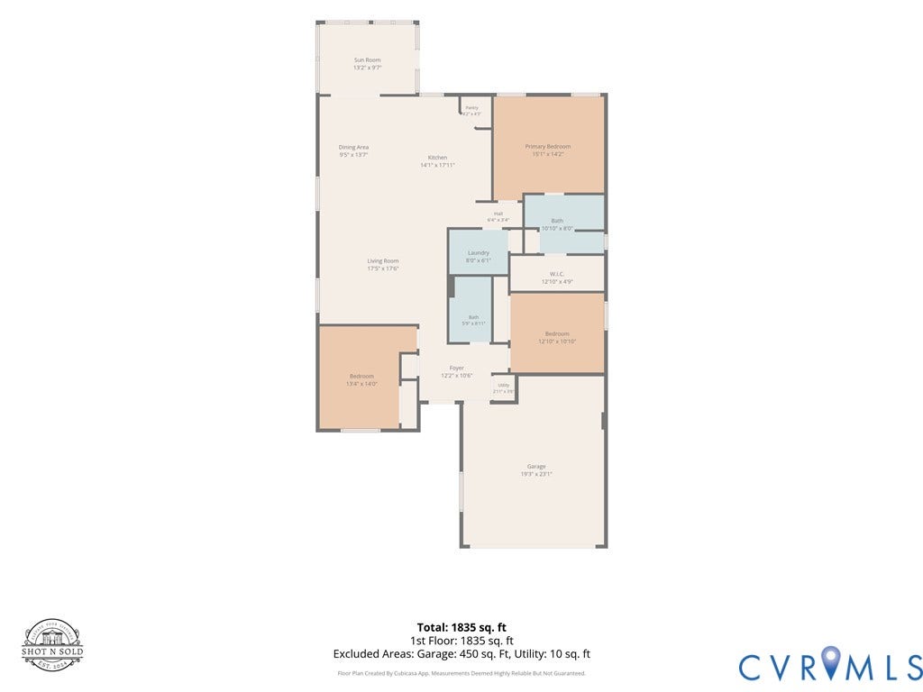 7484 Southamptonshire Way, Autumn Pines, New Kent, VA 23124 Floor plan