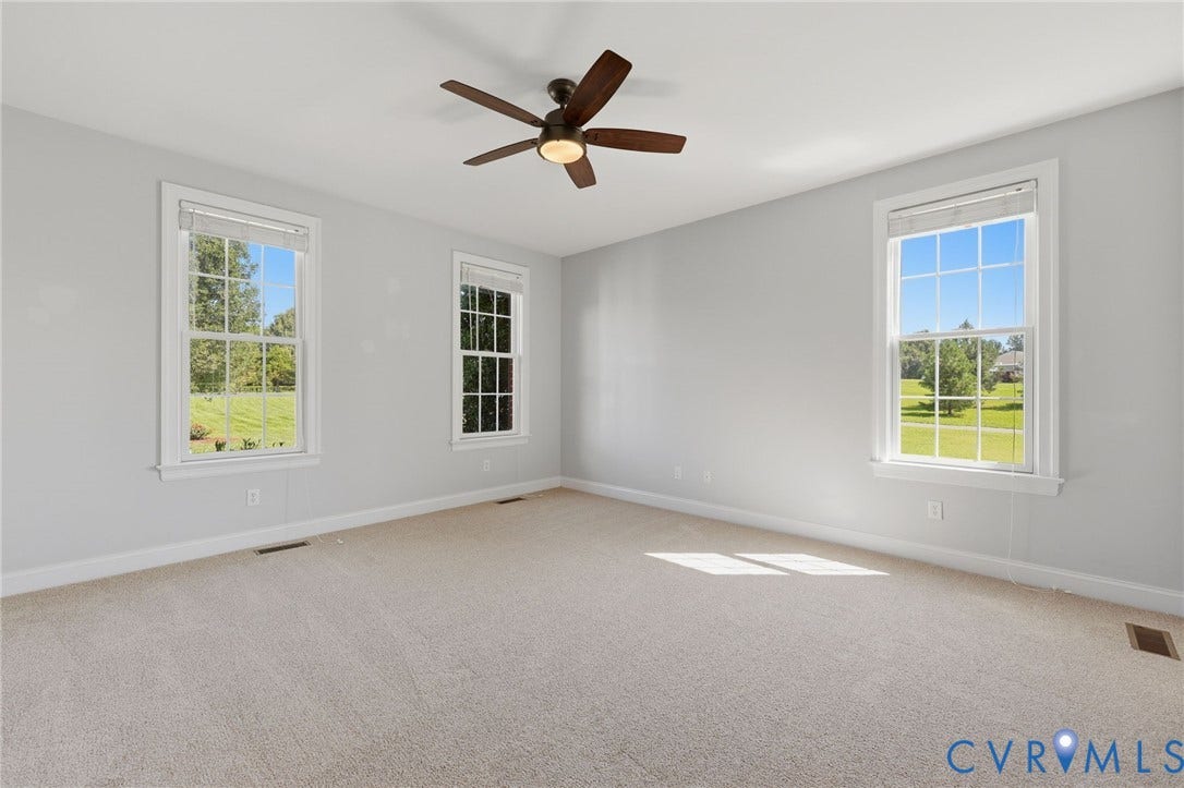 16225 Parrish Farms Road, Montpelier, VA 23192 Carpeted room with light grey walls and white trim