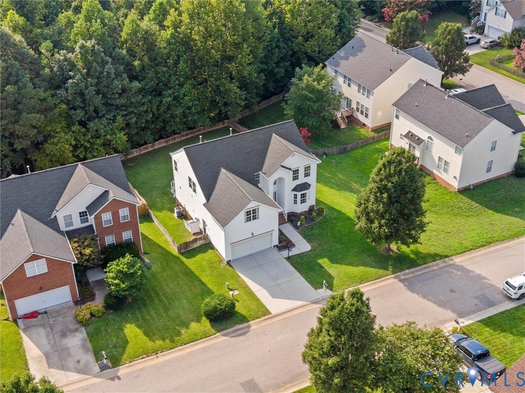 2606 Water Race Terrace, Watermill, Midlothian, VA 23112 Two-story property with a white exterior, attached garage, and dark shingle roof