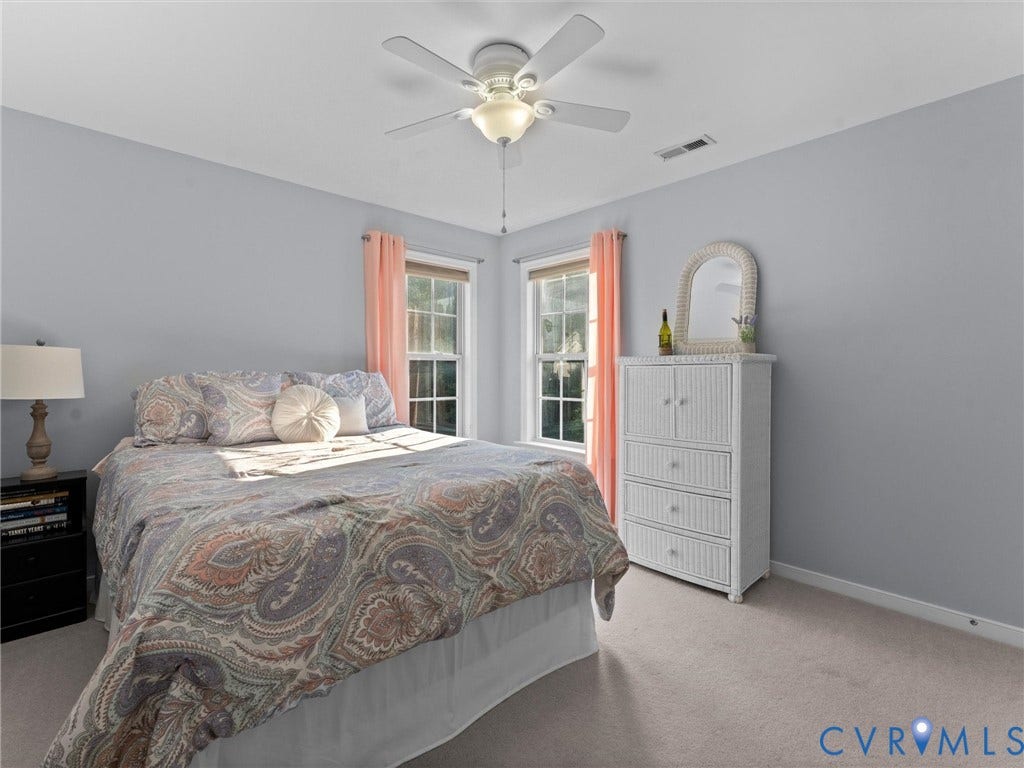 2606 Water Race Terrace, Watermill, Midlothian, VA 23112 Bedroom featuring light gray walls and carpeted flooring