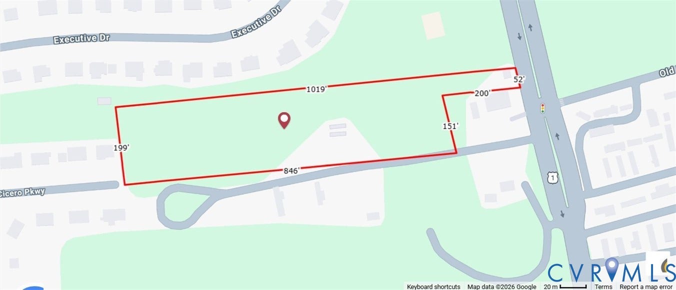 Property Map. Illustrating the boundaries and dimensions of the property