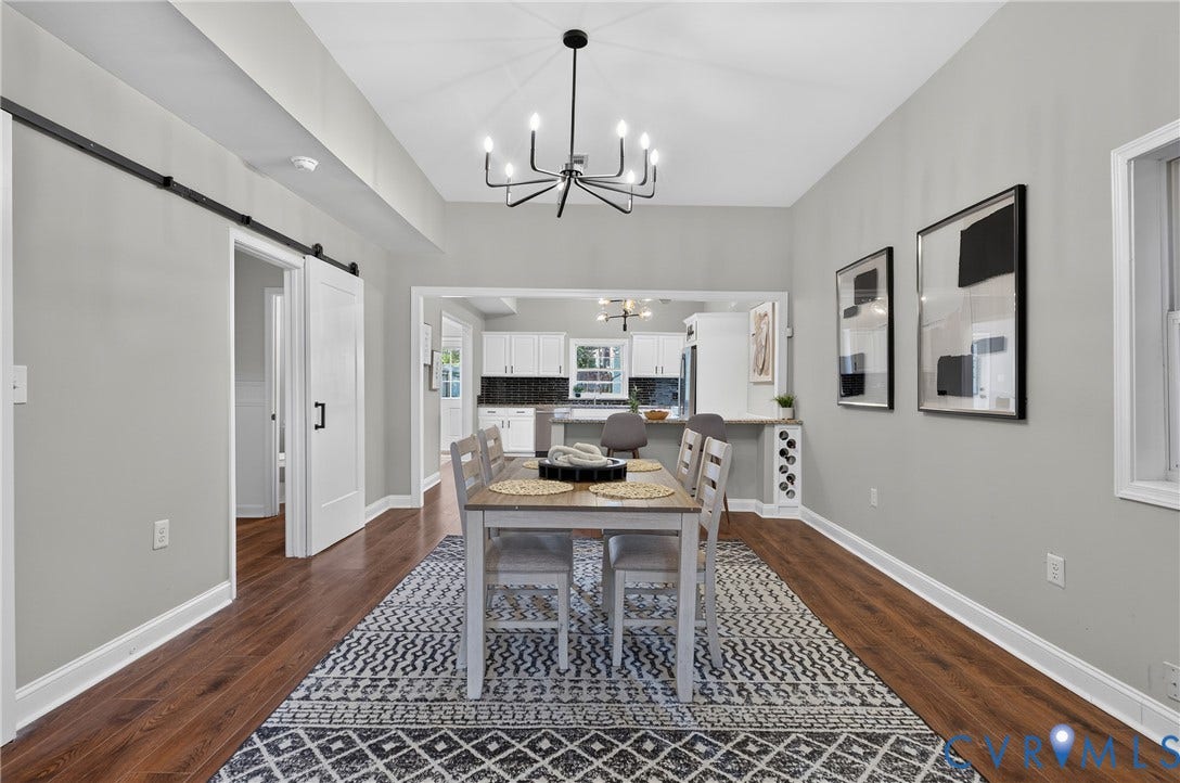 526 N 33rd Street, Church Hill, Richmond, VA 23223 LVP-finish flooring with an open-concept layout