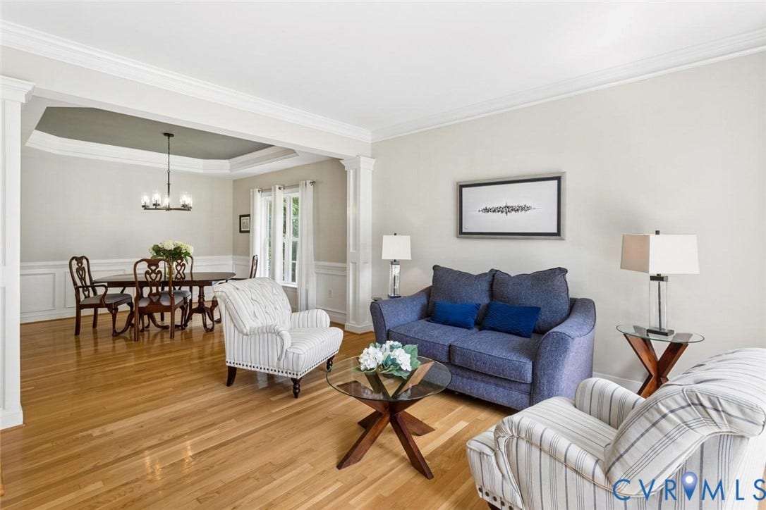 6001 Olde Hartley Place, Glen Allen, VA 23060 Hardwood flooring and crown molding throughout