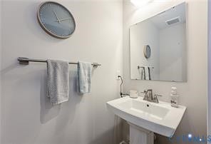 7225 Lyon Taylor Lane, The Groves At New Kent, New Kent, VA 23124 Pedestal sink with a polished chrome faucet