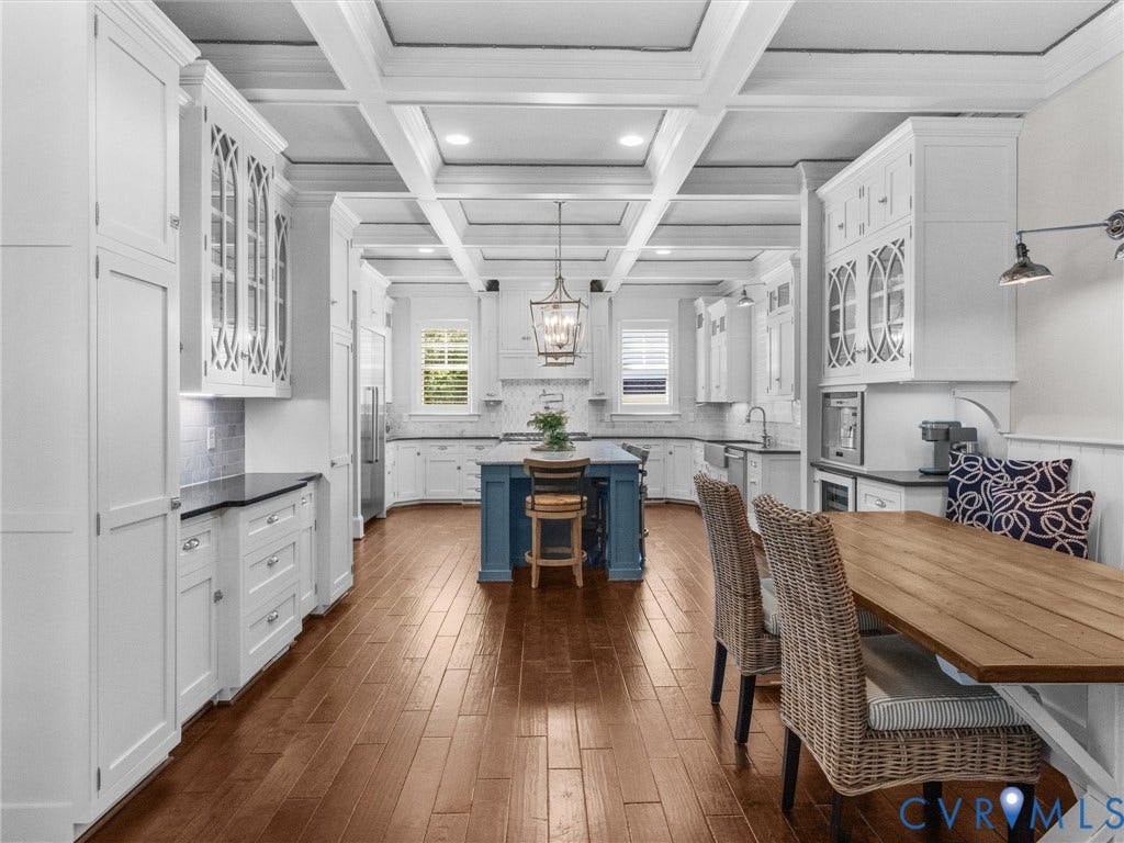2337 Cheverton Lane, Hallsley, Midlothian, VA 23112 Custom kitchen w/ thermadore appliances, oversized island, custom cabinets to ceiling