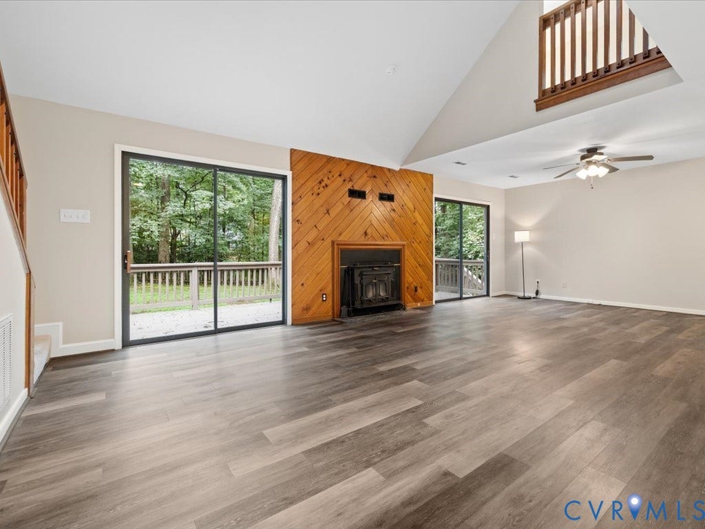 508 Smoketree Place, Chesterfield, VA 23236 Dual sliding glass doors leading to an outdoor deck and fenced backyard
