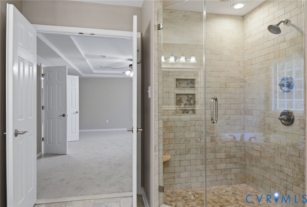7618 Hampton Green Drive, Chesterfield, VA 23832 Custom tiled shower