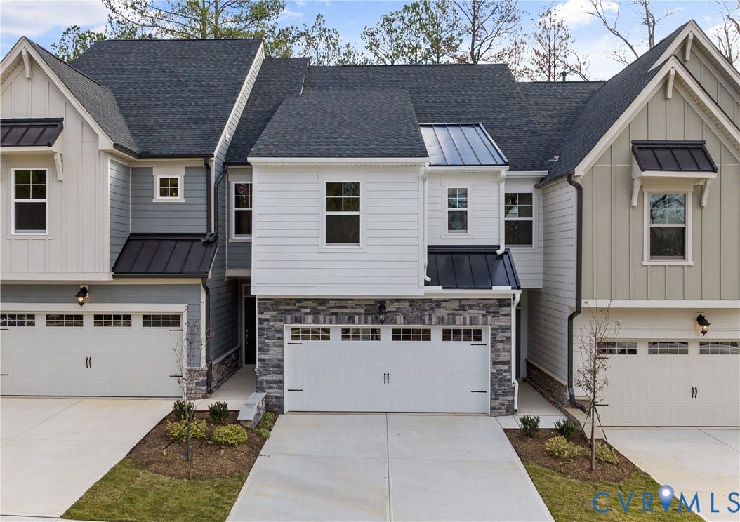 10944 Rushing Rapids Lane, River Mill Townhomes, Glen Allen, VA 23059 Corbin B - Home is under construction. Photos are from builder's library and shown as examples only (colors, features and options will vary).