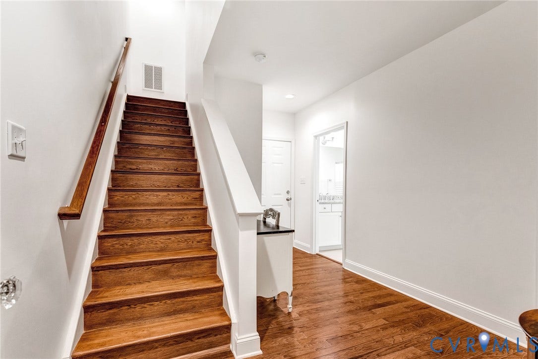 14379 Michaux Village Drive, Winterfield Park, Midlothian, VA 23113 Now down to the basement level with a bedroom / den walk in closet, full bath and access to the garage.
