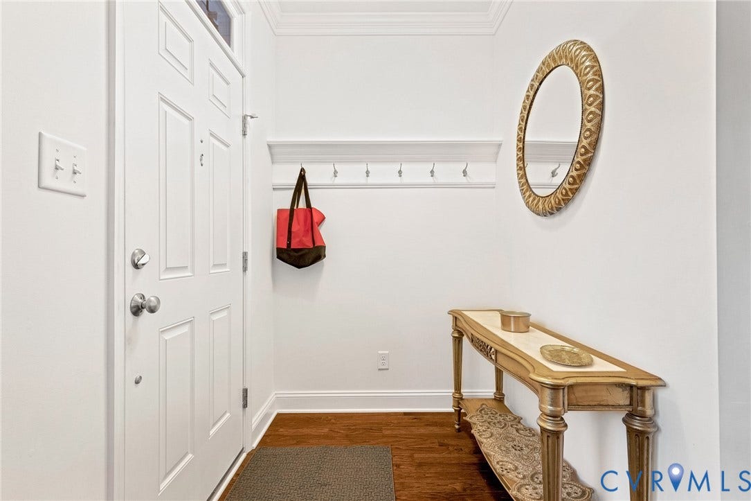 14379 Michaux Village Drive, Winterfield Park, Midlothian, VA 23113 Entry foyer with hardwood floors.