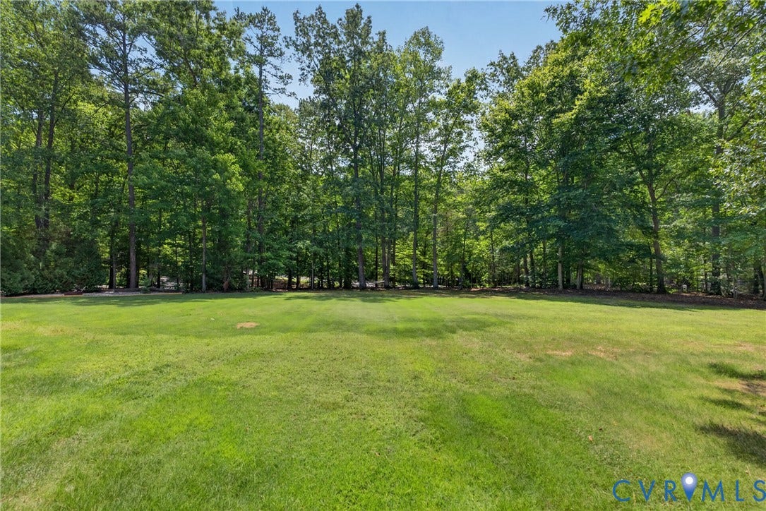 381 Shorewood Drive, Shorewood, Mineral, VA 23117 Expansive grassy yard backed by a dense tree line