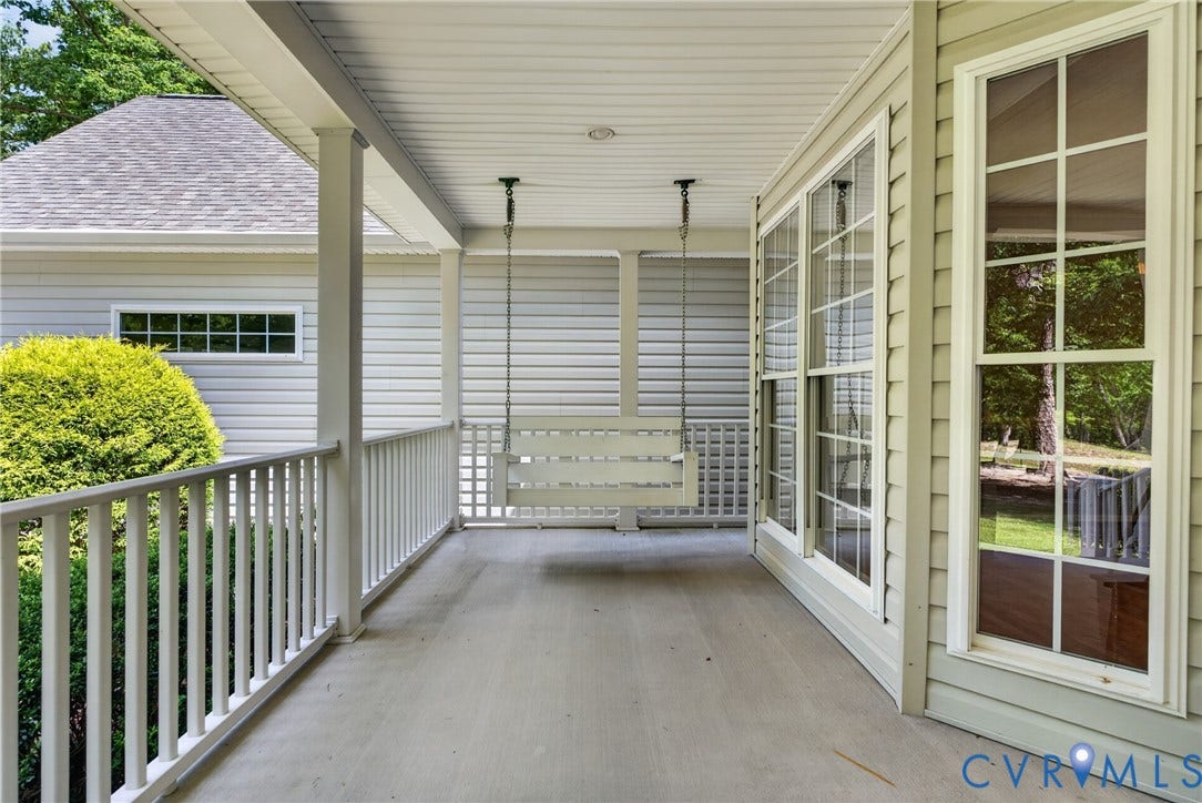 381 Shorewood Drive, Shorewood, Mineral, VA 23117 covered front porch