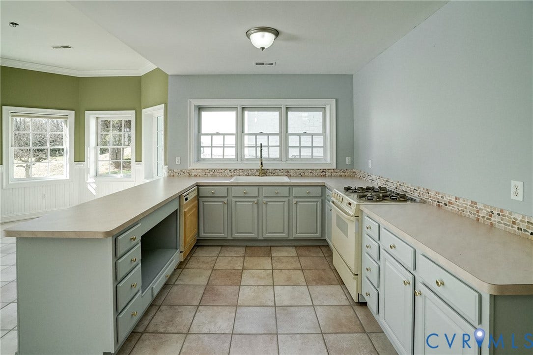 721 Meadow View Ridge, The Meadows At Joe Brooke Farm, Manakin Sabot, VA 23103 Lower Level Kitchen with Gas Cooking, Dishwasher