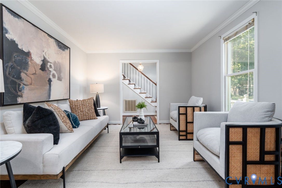14613 Gimbel Drive, Chester, VA 23836 Crown molding and light gray wall tones throughout