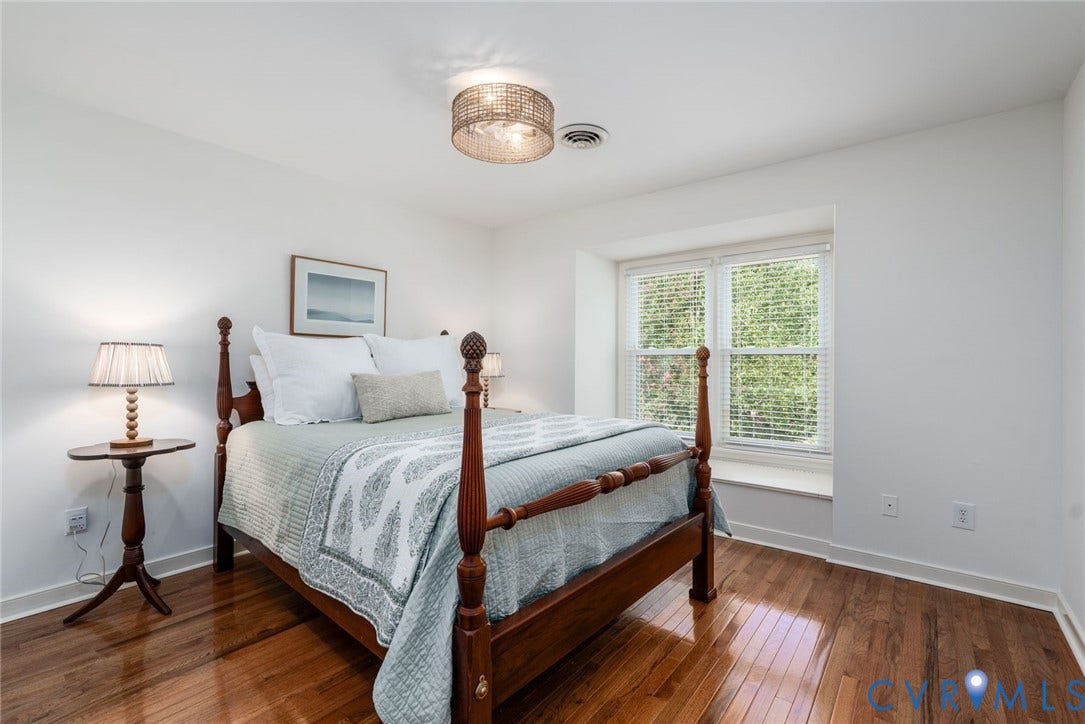 1719 Logwood Circle, Henrico, VA 23238 Bedroom #3: Hardwood flooring, box bay window with bench seat storage