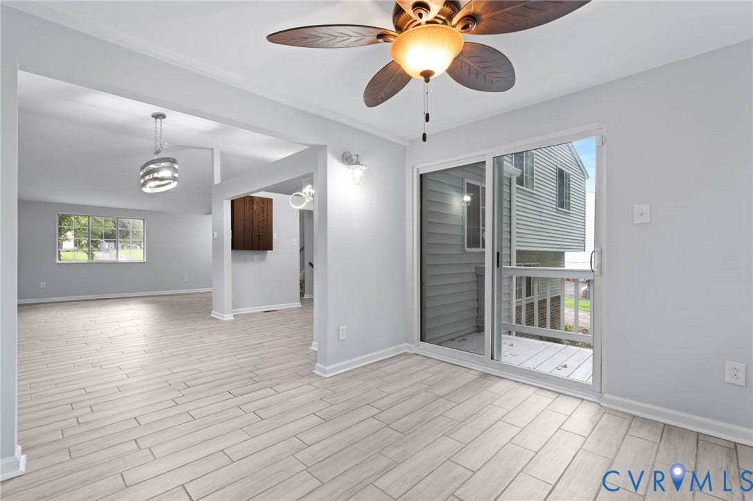 1018 Arch Hill Drive, North Chesterfield, VA 23236 Sunroom looking toward open floor plan