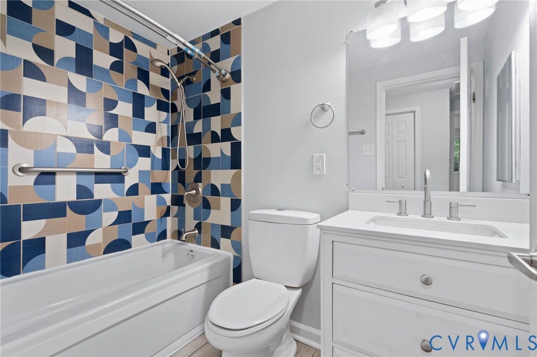 1018 Arch Hill Drive, North Chesterfield, VA 23236 Hall bath w tub/shower