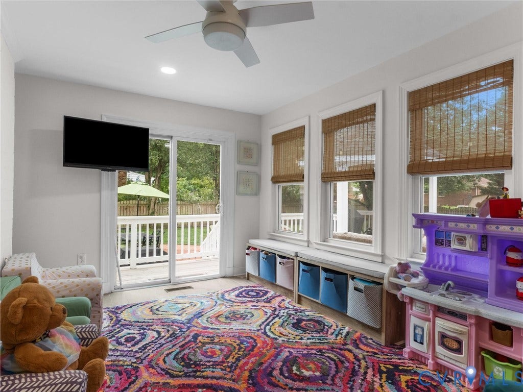 8216 Indian Springs Road, Richmond, VA 23237 Sliding glass door opening to an outdoor deck
