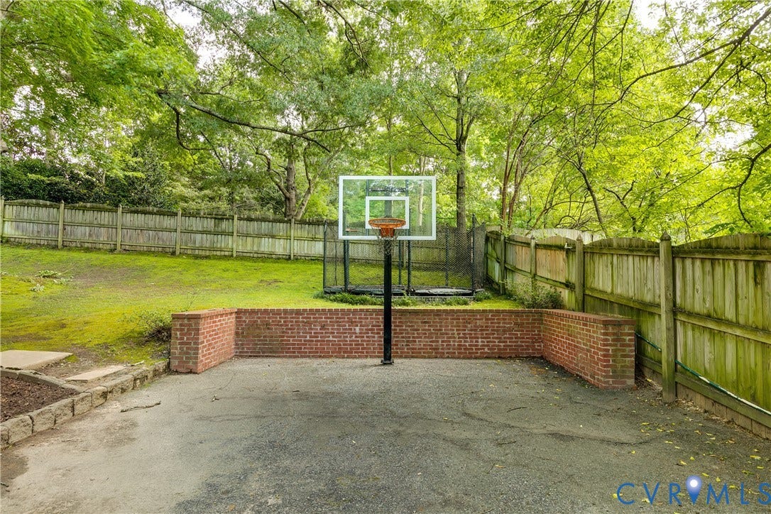 203 W Hillcrest Avenue, South Of Cary, Richmond, VA 23226 Parking, sport court and inground trampoline