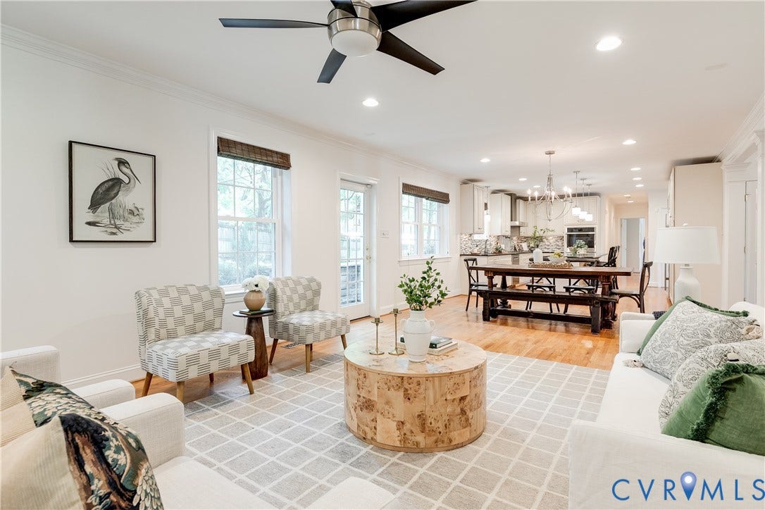 203 W Hillcrest Avenue, South Of Cary, Richmond, VA 23226 Family room open to kitchen