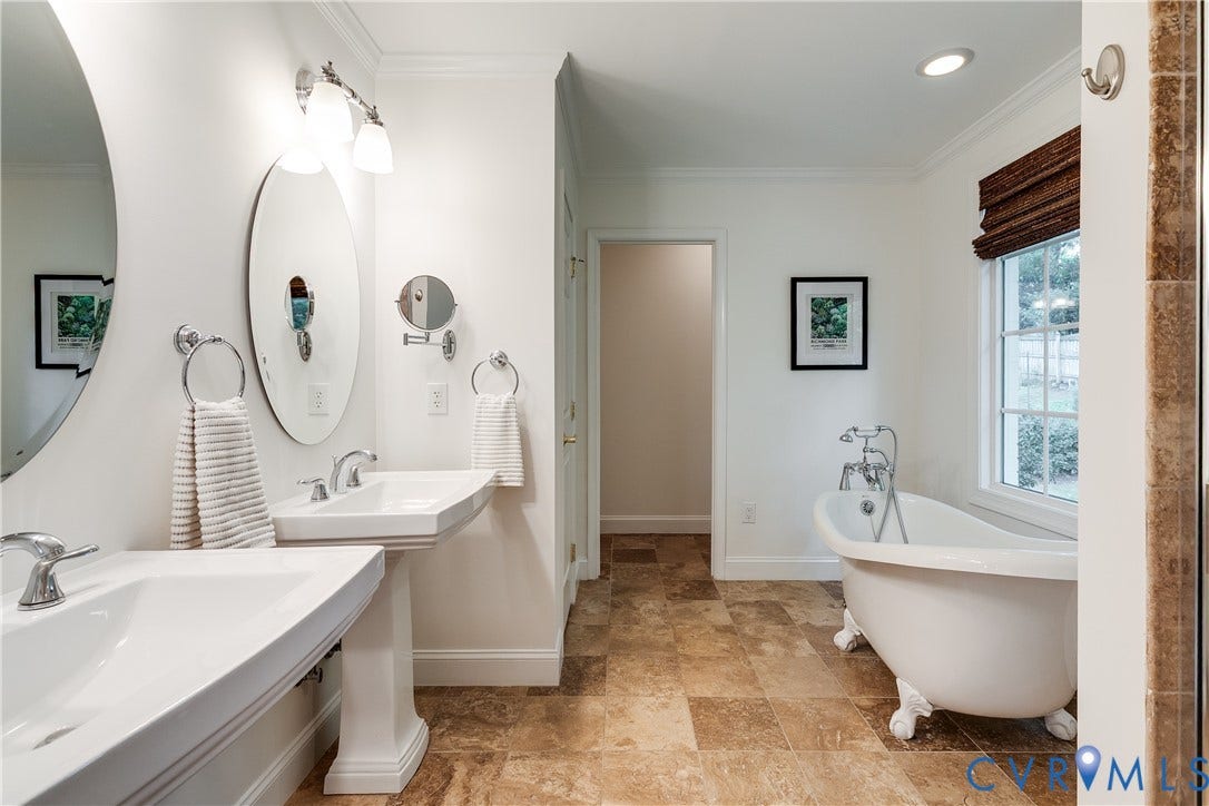 203 W Hillcrest Avenue, South Of Cary, Richmond, VA 23226 Primary suite water closet and soaking tub
