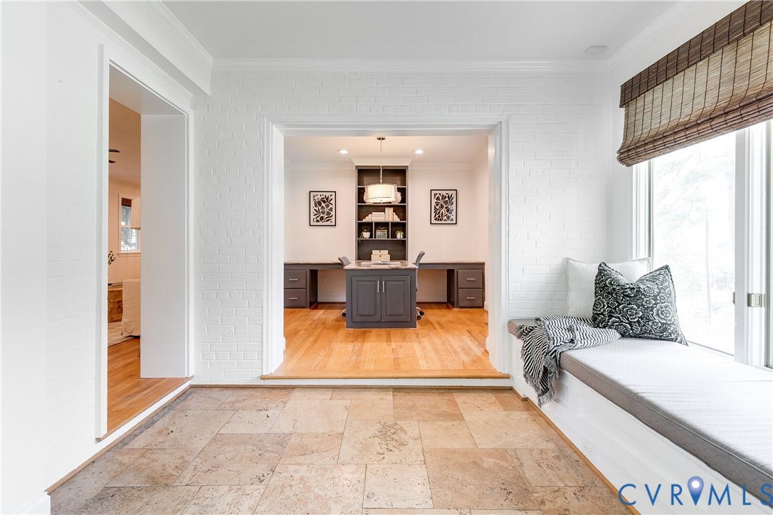 203 W Hillcrest Avenue, South Of Cary, Richmond, VA 23226 Sun room open to office