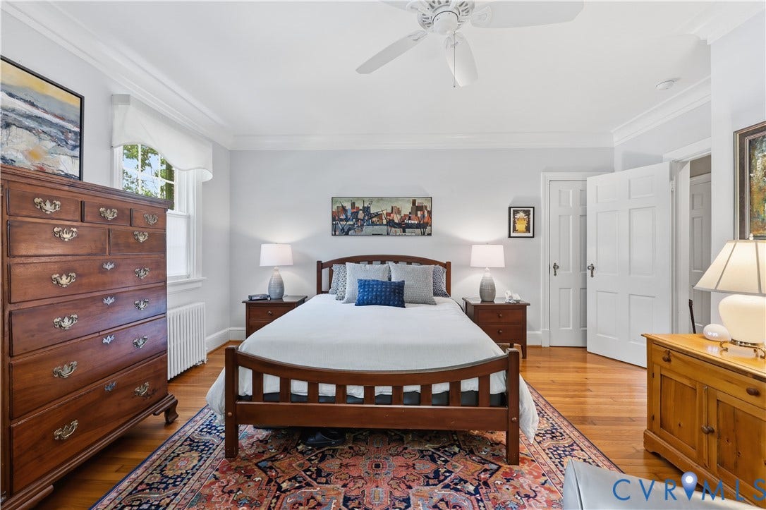 4207 W Grace Street, Sauer's Gardens, Richmond, VA 23230 Hardwood flooring complementing light-toned walls and white trim