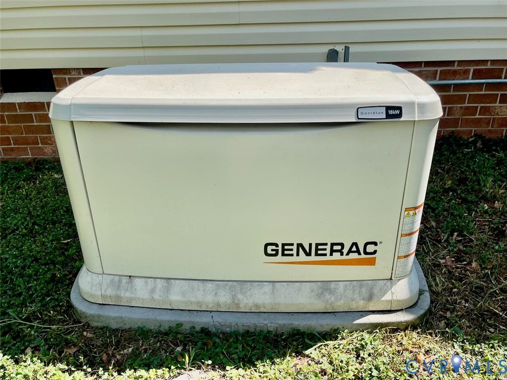 8018 Hillcreek Drive, Bayhill Pointe, Midlothian, VA 23112 Generator