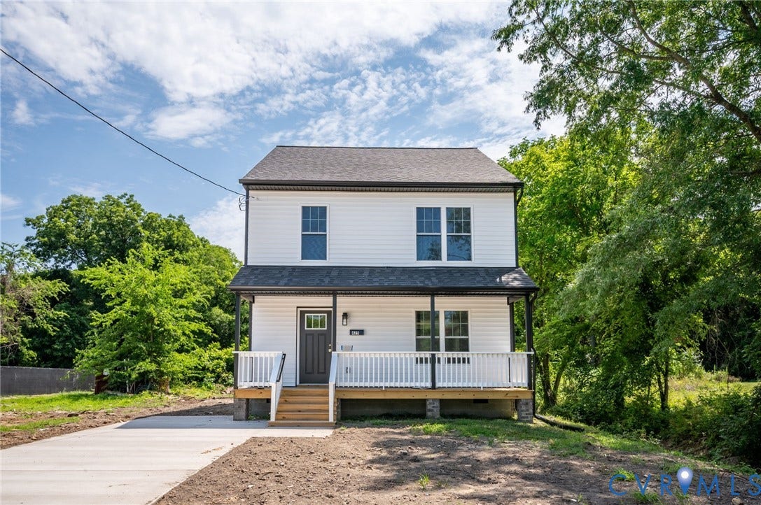 425 BYRNE Street, Petersburg, VA 23803 Two-story residence featuring white siding and a dark roof