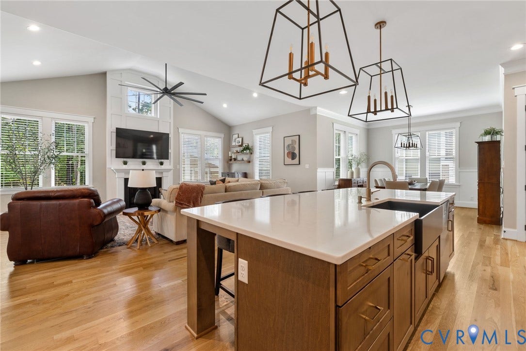 7237 Bonallack Bend, Carlton Ridge, Moseley, VA 23120 Open-concept living space - gorgeous!