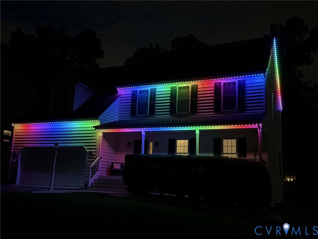 10620 Correnty Drive, Henrico, VA 23059 Permanent lights - Halloween