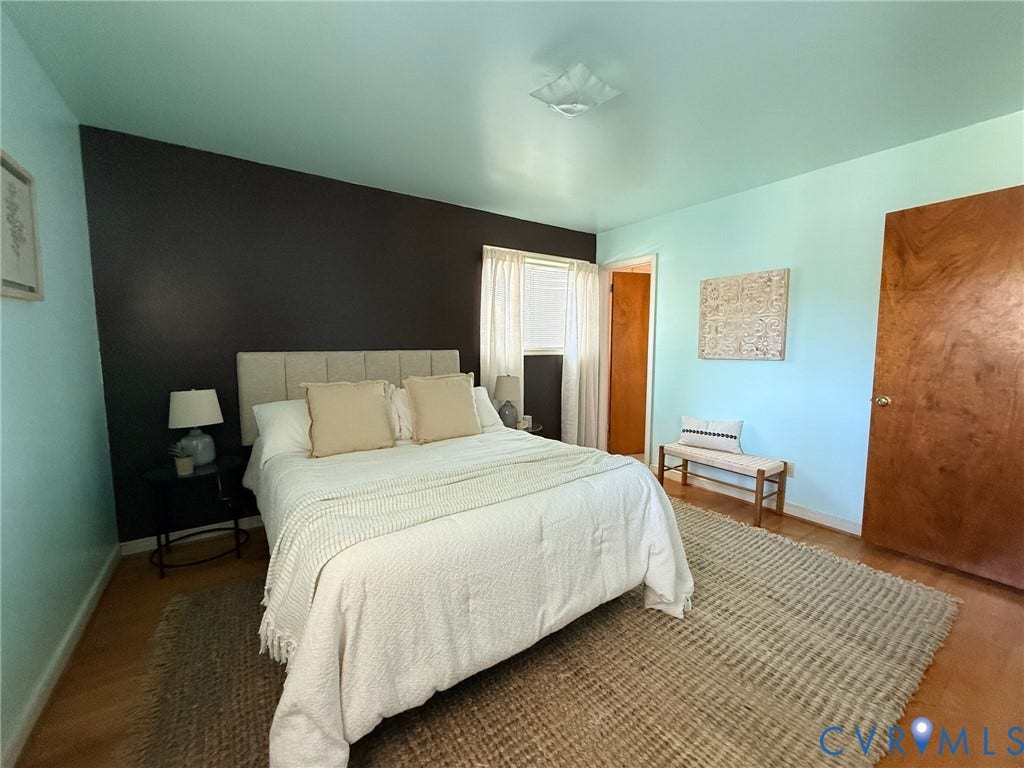 6401 Lythgoe Avenue, North Chesterfield, VA 23234 Wood-finish flooring with a textured area rug