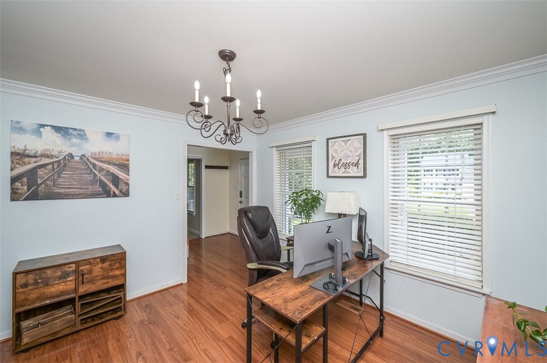 9736 Cedar Grove Way, Cedar Grove, Henrico, VA 23228 Dining room (currently used as an office)