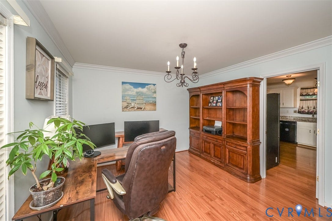 9736 Cedar Grove Way, Cedar Grove, Henrico, VA 23228 Dining room (currently used as an office)