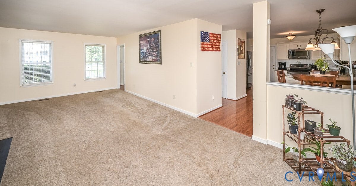 9736 Cedar Grove Way, Cedar Grove, Henrico, VA 23228 Freshly cleaned carpet.