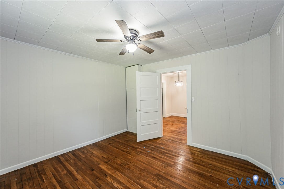 Wood-finish flooring throughout