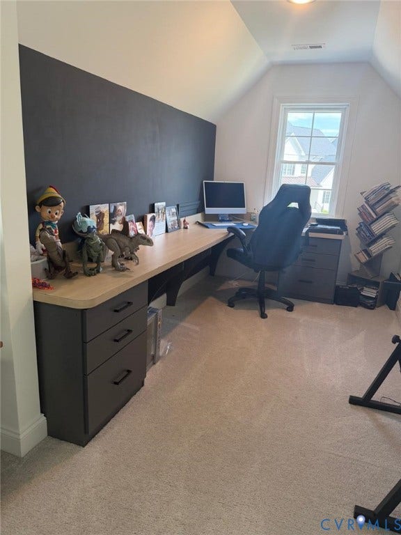 4516 Bacova Club Court, Glen Allen, VA 23059 Built-in desk with cabinet storage, overhead lighting, and window with exterior views