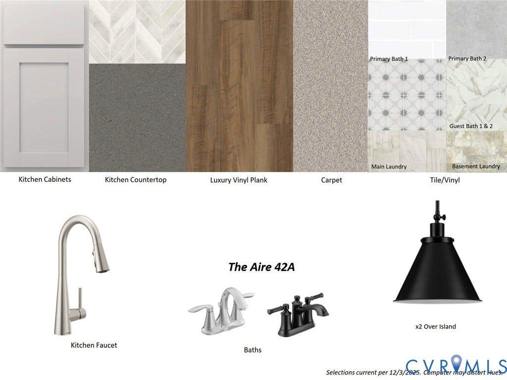 16029 Aspect Way, Midlothian, VA 23113 Collage shows design finishes in the home.