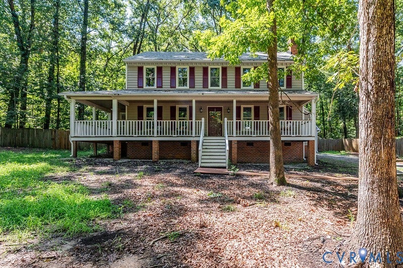 9007 Chatham Grove Lane, Richmond, VA 23236 Two-story colonial residence with a full-width covered porch