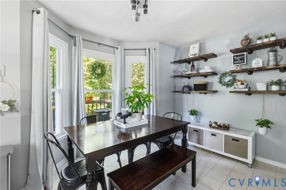 7306 Native Dancer Drive, Midlothian, VA 23112 Recessed bay window with multiple double-hung windows